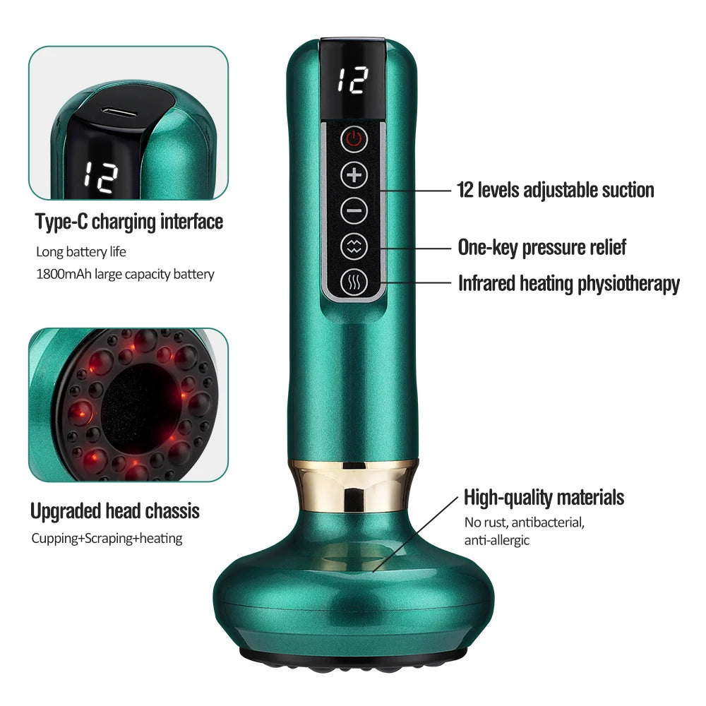 Cupping Negative Pressure Heated Massager